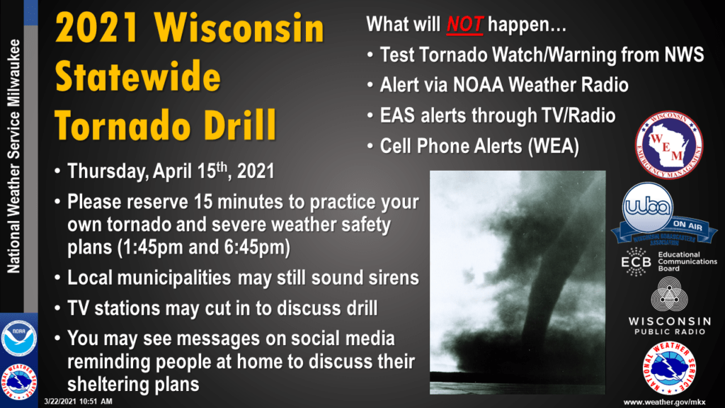 2021 Wisconsin Statewide Tornado Drill Tribal Members Only